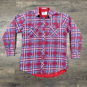 Vintage Northwest Territory Insulated Plaid Heavy Flannel Sz L